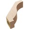 Ekena Millwork 3-inch W x 10-inch D x 10-inch H Baker Rough Cedar Woodgrain TimberThane Knee Brace, Primed BRCUR03X10X10BKRRCPR - alternate 6